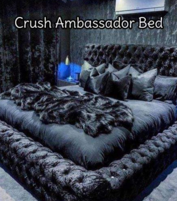 Crush Ambassador Bed with customizable storage options